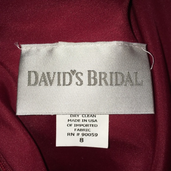 🌻 5/$25 David’s Bridal Red Satin Skirt - Picture 4 of 4